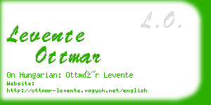 levente ottmar business card